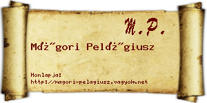 Mágori Pelágiusz névjegykártya